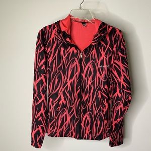 ❤️2/$20 XL Hot Pink and Black Athletic Jacket